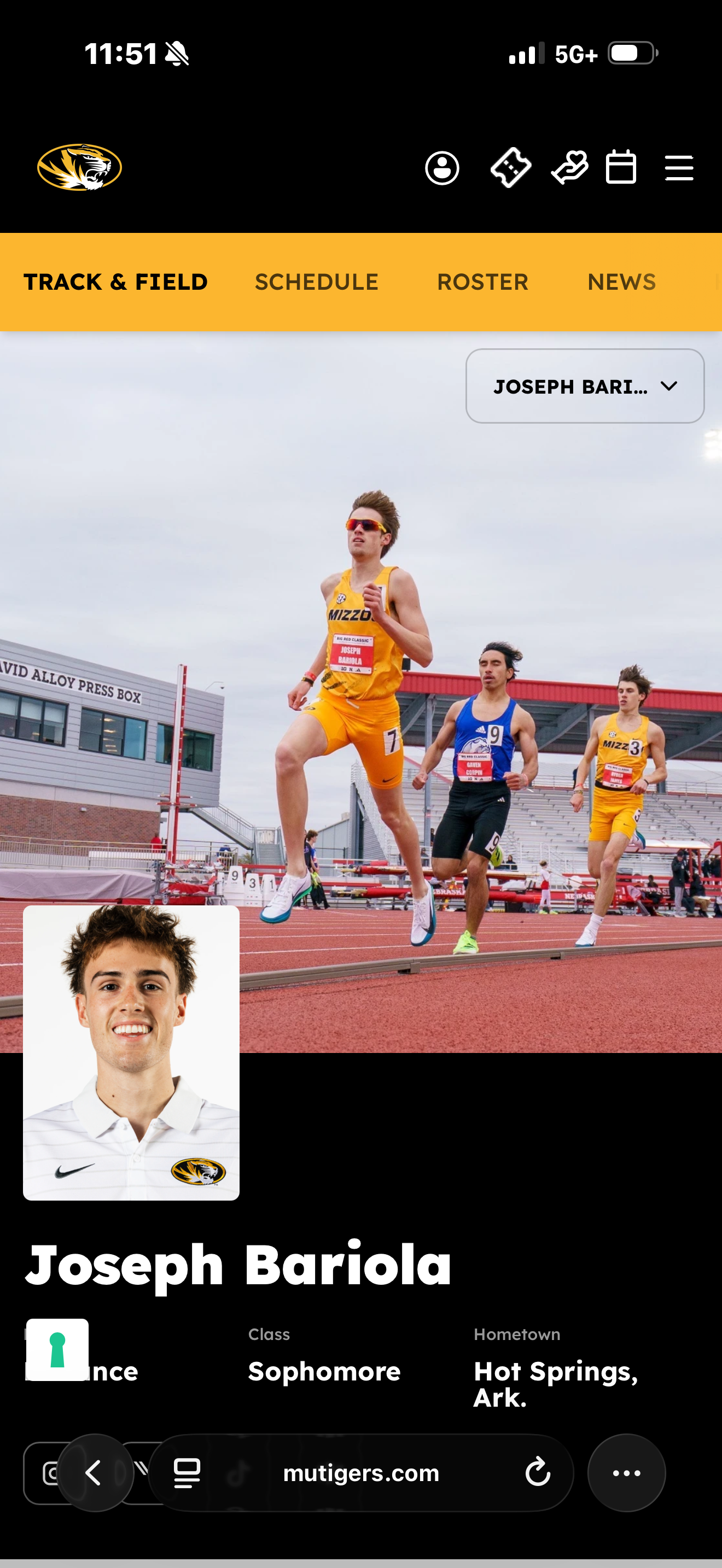 Joseph  Track And Field coach