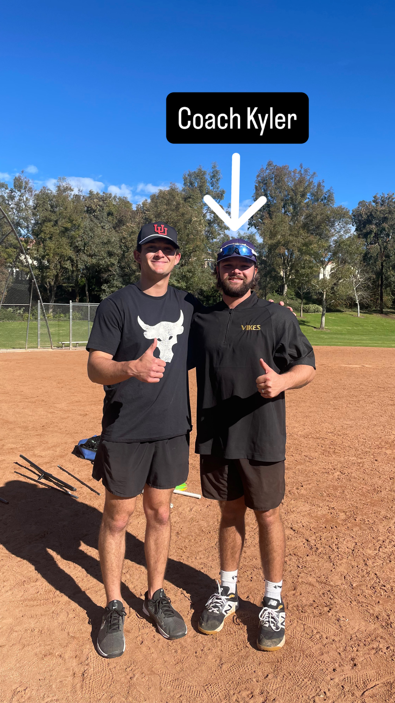 Coach Kyler Baseball coach